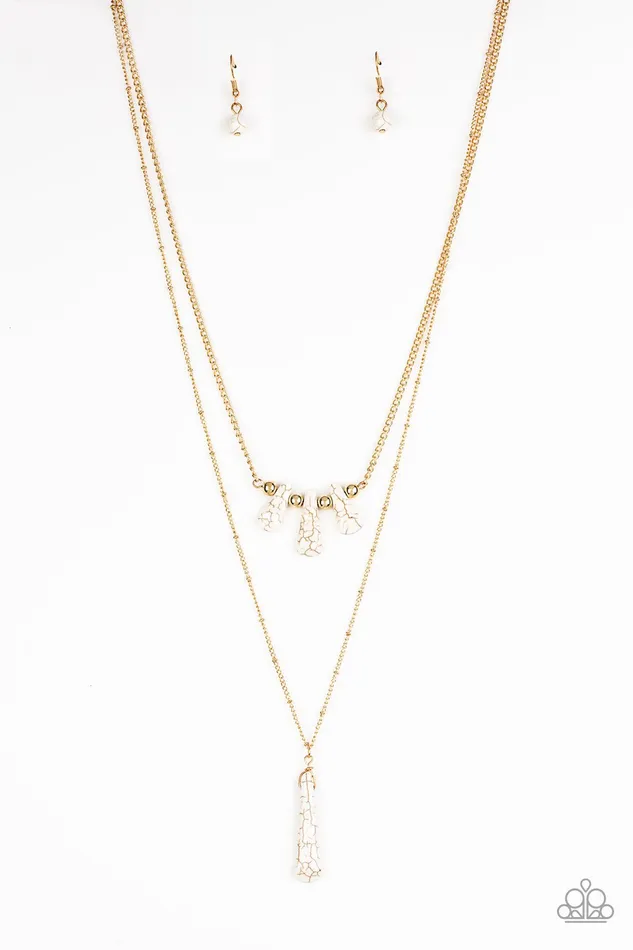 Paparazzi Necklace Basic Groundwork Gold Paparazzi Jewelry Necklaces