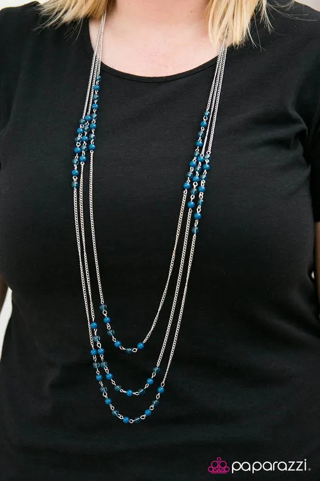 Paparazzi Necklace Color My World Blue Paparazzi Jewelry Necklaces