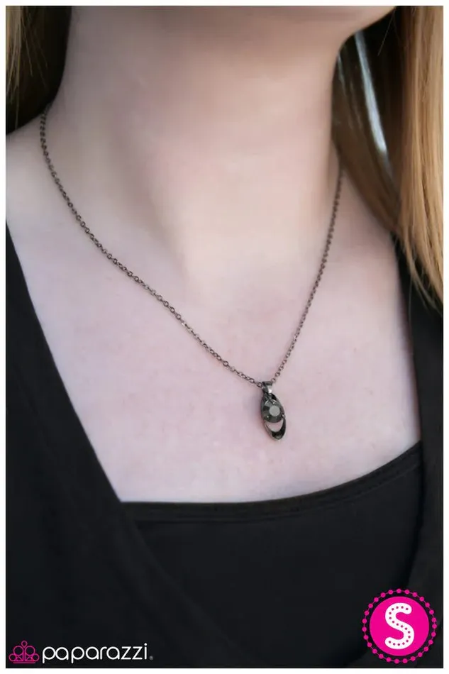 Paparazzi Necklace Diamonds In The Sky Black Paparazzi Jewelry Necklaces