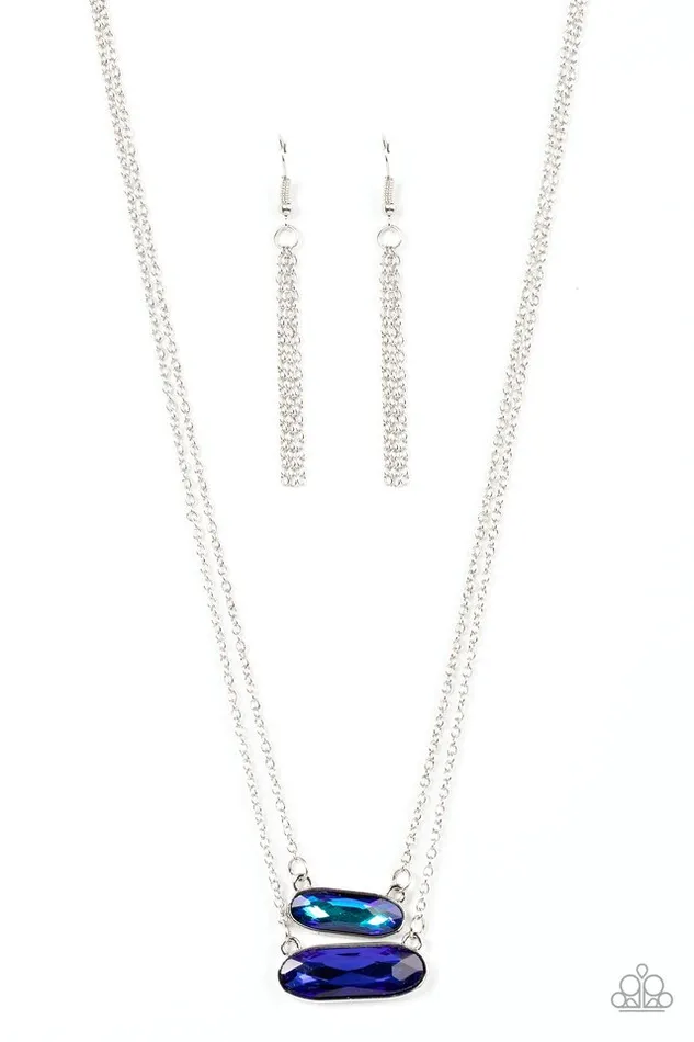 Paparazzi Necklace Double Bubble Burst Blue Paparazzi Jewelry Necklaces Paparazzi Necklace Double Bubble Burst Blue Paparazzi Jewelry Necklaces