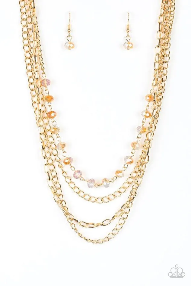 Paparazzi Necklace Extravagant Elegance Gold Paparazzi Jewelry Necklaces