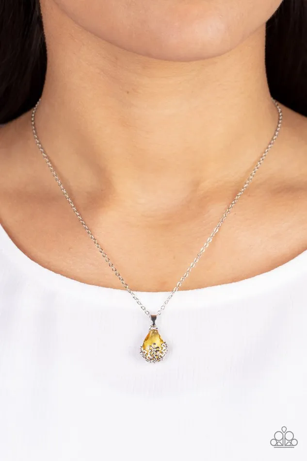 Paparazzi Necklace Flower Patch Fabulous Yellow Paparazzi Jewelry Necklaces