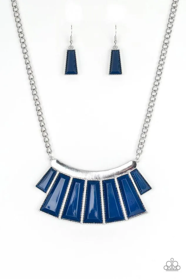 Paparazzi Necklace Glamour Goddess Blue Paparazzi Jewelry Necklaces