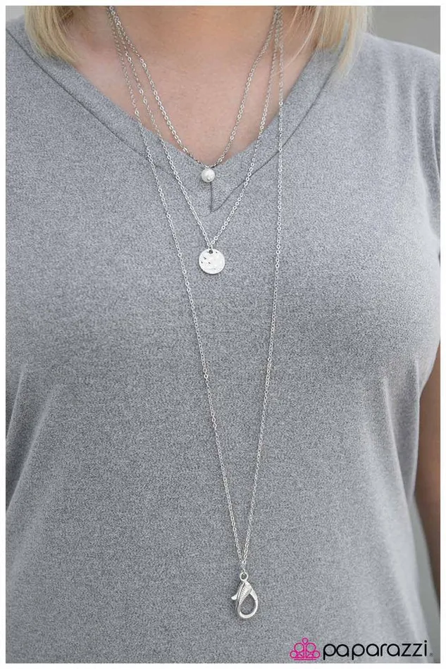 Paparazzi Necklace Inspire and Be Inspired White Paparazzi Jewelry Necklaces