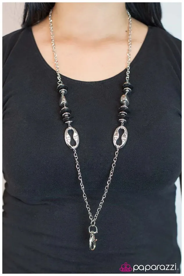 Paparazzi Necklace Its Not Always Black and White Black Paparazzi Jewelry Necklaces