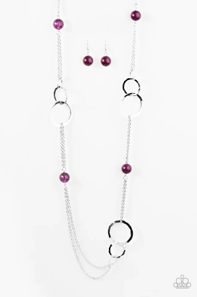 Paparazzi Necklace Keepin It Cali Purple Paparazzi Jewelry Necklaces