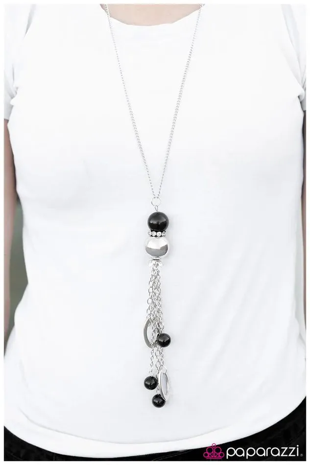 Paparazzi Necklace Leave Them Wanting More Black Paparazzi Jewelry Necklaces