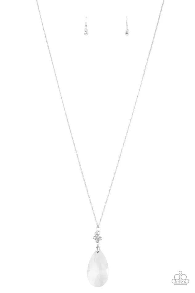 Paparazzi Necklace LOP August Up in the Heir White Paparazzi Jewelry Necklaces Paparazzi Necklace LOP August Up in the Heir White Paparazzi Jewelry Necklaces