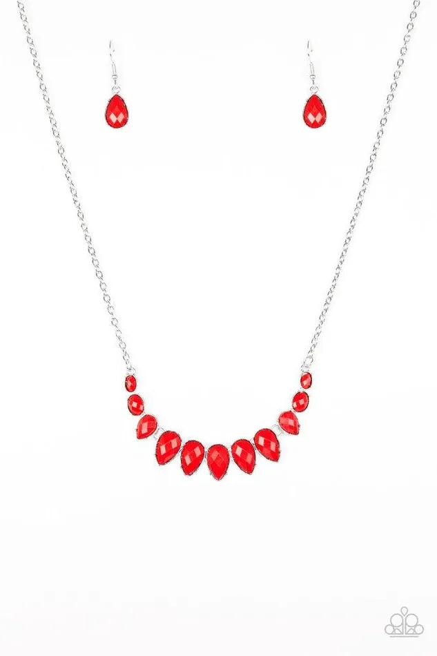 Paparazzi Necklace Maui Majesty Red Paparazzi Jewelry Necklaces