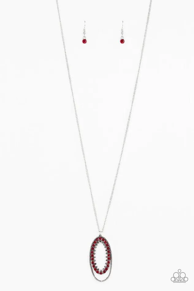 Paparazzi Necklace Money Mood Red Paparazzi Jewelry Necklaces