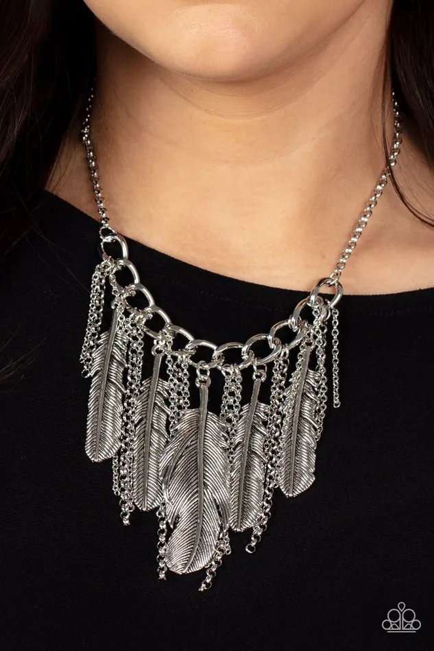 Paparazzi Necklace NEST Friends Forever Silver Paparazzi Jewelry Necklaces