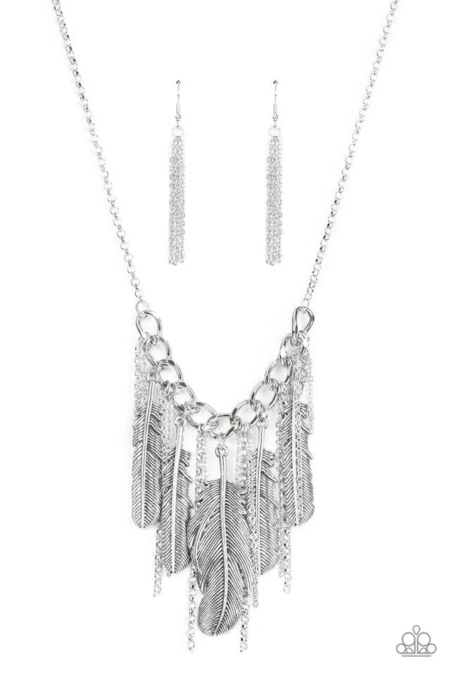 Paparazzi Necklace NEST Friends Forever Silver Paparazzi Jewelry Necklaces Paparazzi Necklace NEST Friends Forever Silver Paparazzi Jewelry Necklaces