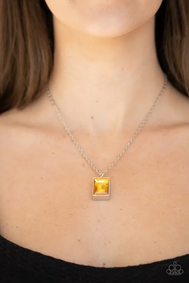 Paparazzi Necklace Pro Edge Yellow Paparazzi Jewelry Necklaces