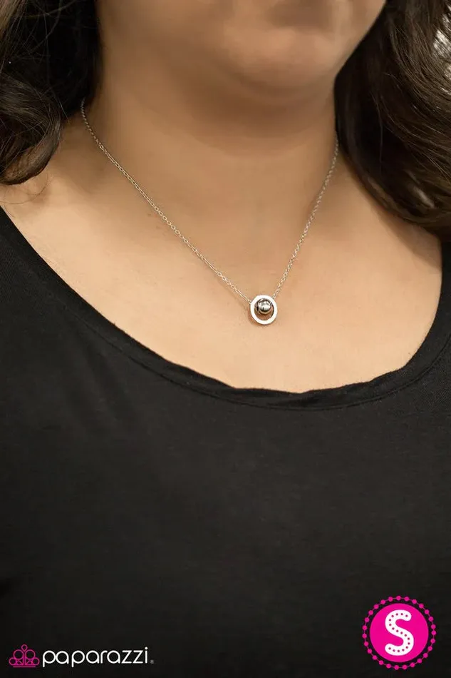 Paparazzi Necklace Stay Centered Silver Paparazzi Jewelry Necklaces