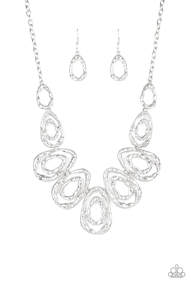 Paparazzi Necklace Terra Couture Silver Paparazzi Jewelry Necklaces
