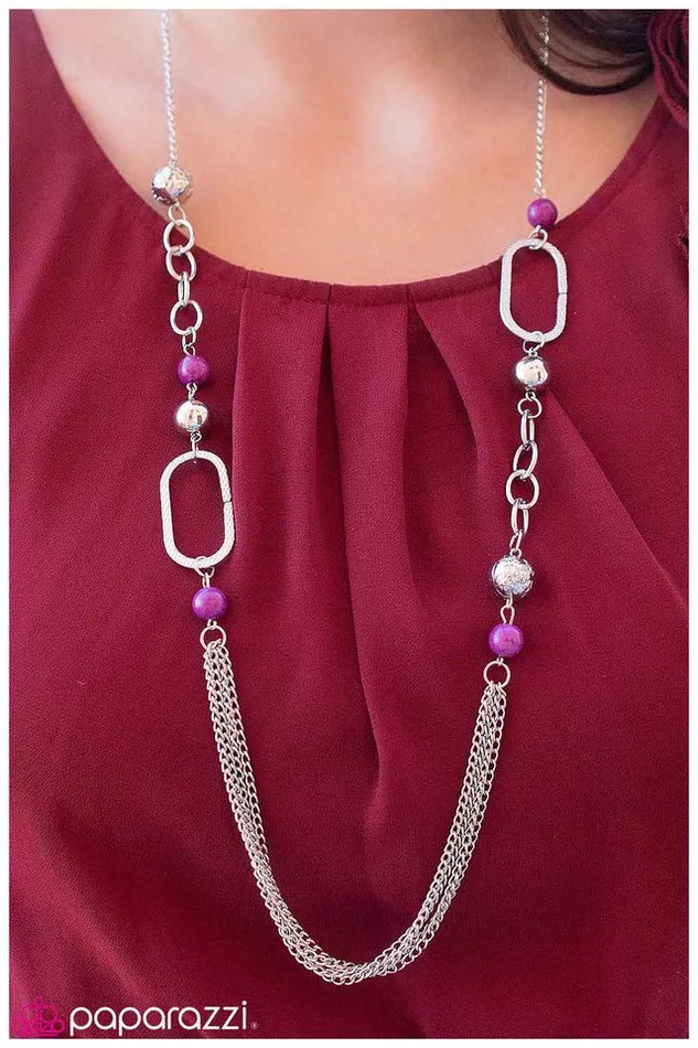 Paparazzi Necklace The Start of Something Beautiful Purple Paparazzi Jewelry Necklaces