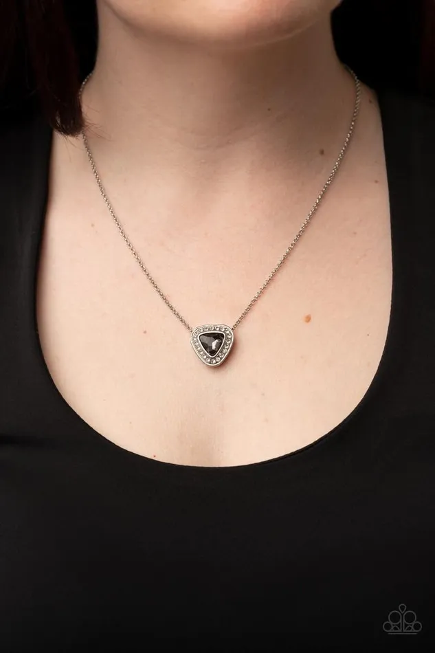 Paparazzi Necklace The Whole Package Silver Paparazzi Jewelry Necklaces