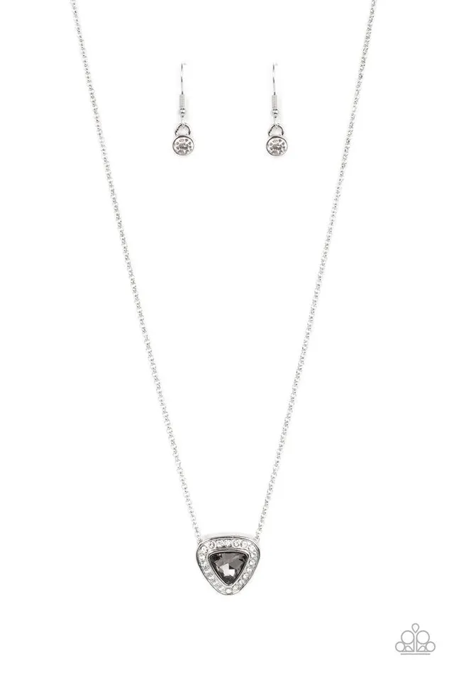 Paparazzi Necklace The Whole Package Silver Paparazzi Jewelry Necklaces Paparazzi Necklace The Whole Package Silver Paparazzi Jewelry Necklaces