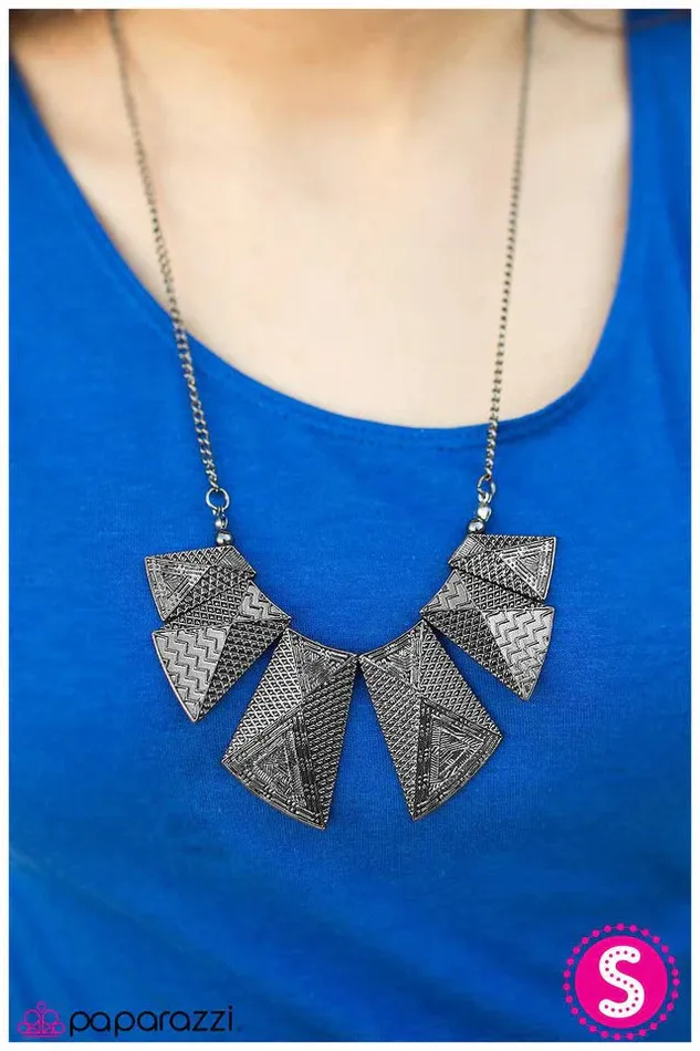 Paparazzi Necklace The Wild Kingdom Black Paparazzi Jewelry Necklaces