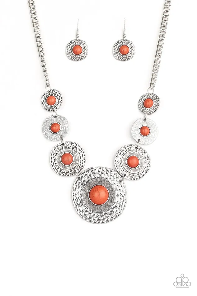 Paparazzi Necklace Tiger Trap Orange Paparazzi Jewelry Necklaces