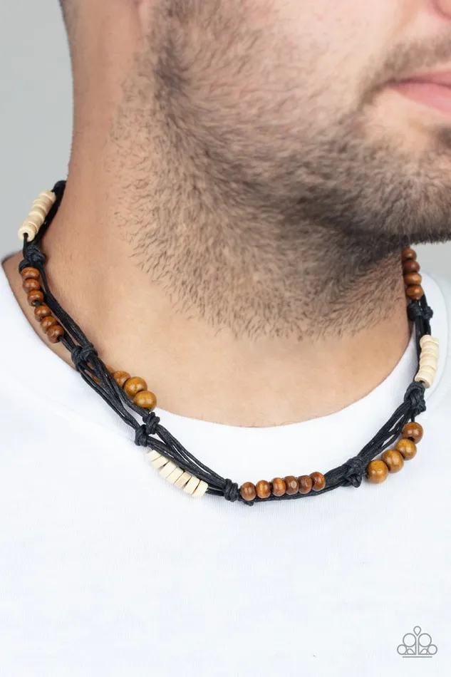 Paparazzi Necklace Tiki Tour Black Paparazzi Jewelry Necklaces