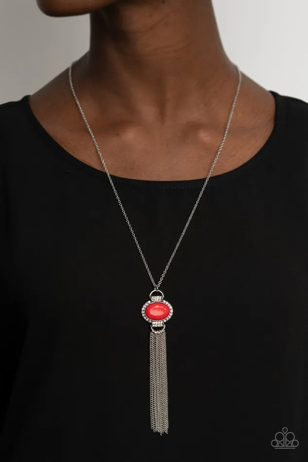 Paparazzi Necklace What GLOWS Up Red Paparazzi Jewelry Necklaces