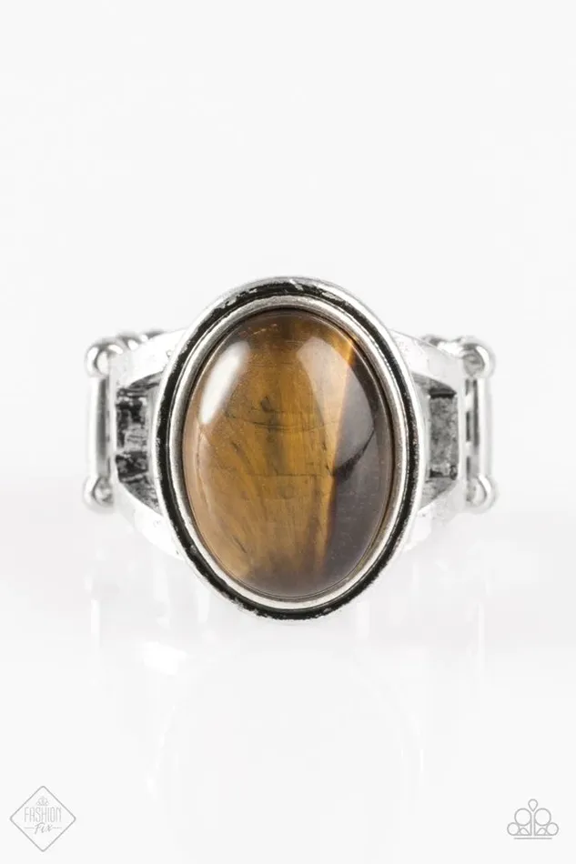 Paparazzi Ring Look Deep Into Nature Brown Paparazzi Jewelry Rings