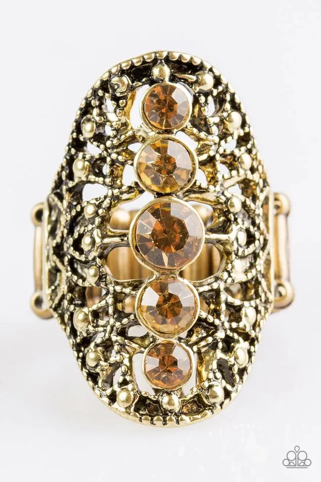 Paparazzi Ring Starlight Concerts Brass Paparazzi Jewelry Rings