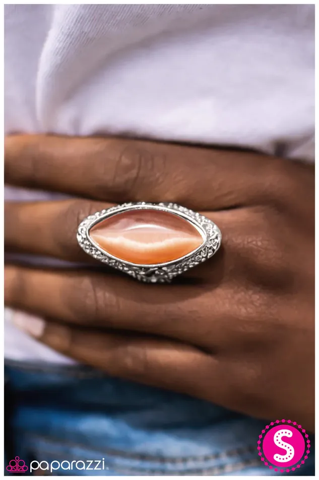Paparazzi Ring To The Moon and Back Orange Paparazzi Jewelry Rings