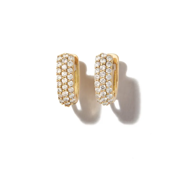 PreStyled Sets Marla Aaron 18K Gold Diamond Huggie Earring Base Marla Aaron PreStyled Sets Marla Aaron 18K Gold Diamond Huggie Earring Base Marla Aaron