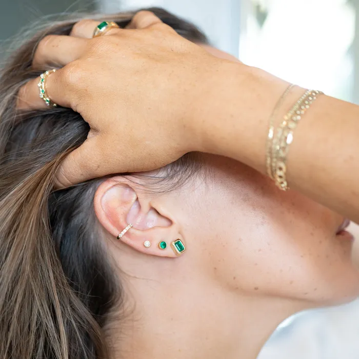 RG Earrings 14k Diamond Ear Cuff