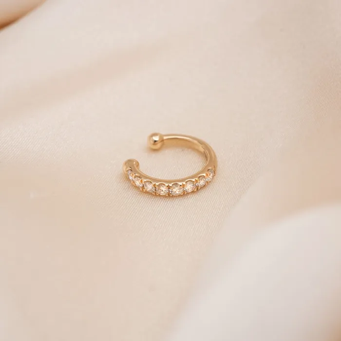 RG Earrings 14k Diamond Ear Cuff