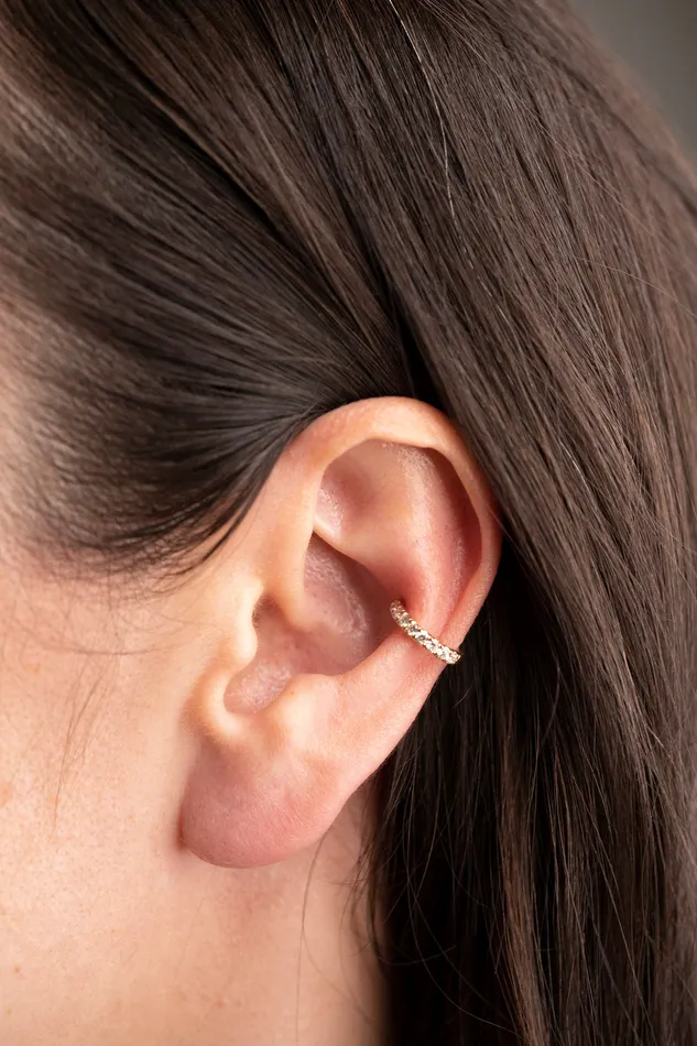 RG Earrings 14k Diamond Ear Cuff