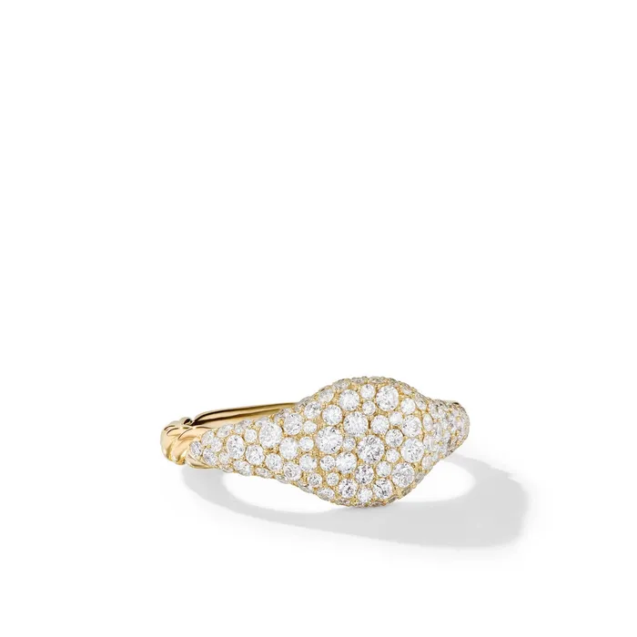 Rings David Yurman 7mm Pave Pinky Ring David Yurman