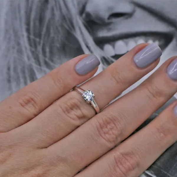Rings Diamond Source NYC Platinum Round cut Diamond Engagement ring ENG5009 Rings Diamond Source NYC Platinum Round cut Diamond Engagement ring ENG5009