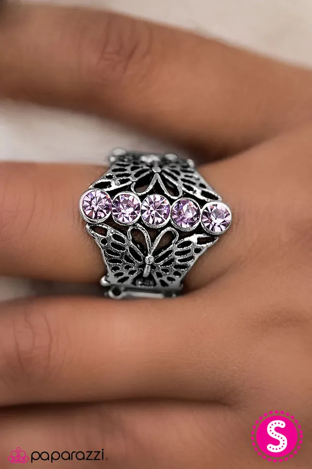 Rings Paparazzi Jewelry Paparazzi Ring Butterfly Garden Purple
