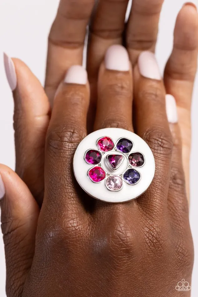 Rings Paparazzi Jewelry Paparazzi Ring Captivating Centerpiece Pink