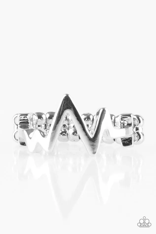 Rings Paparazzi Jewelry Paparazzi Ring Check My Pulse Silver