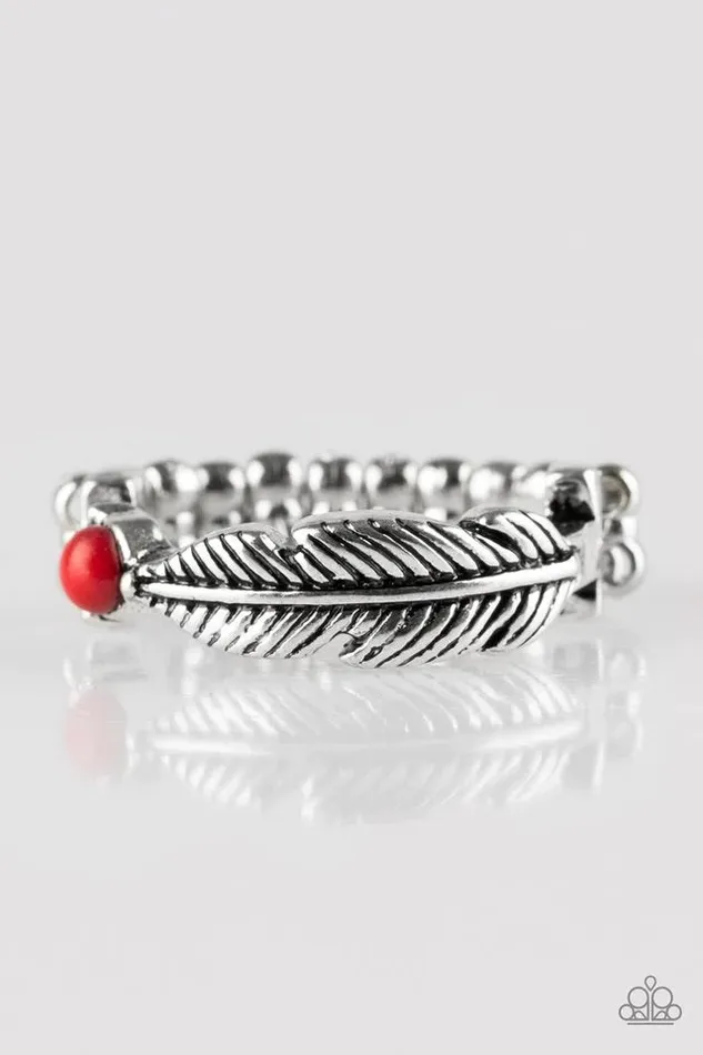 Rings Paparazzi Jewelry Paparazzi Ring Heads or TAILFEATHERS Red