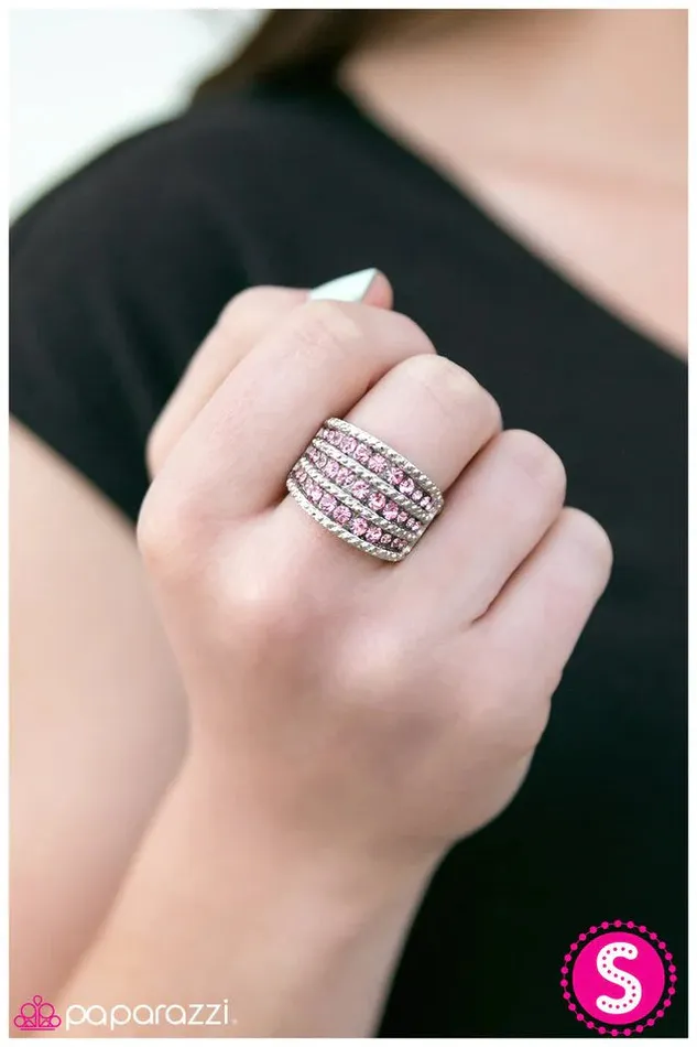 Rings Paparazzi Ring Million Dollar Baby Pink Paparazzi Jewelry