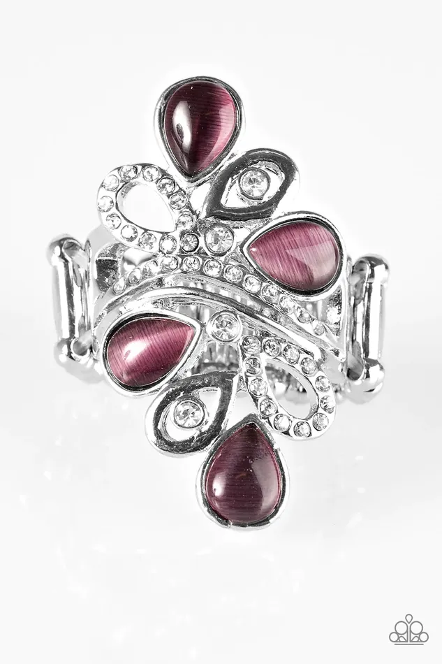 Rings Paparazzi Ring MOONBEAMING With Pride Purple Paparazzi Jewelry