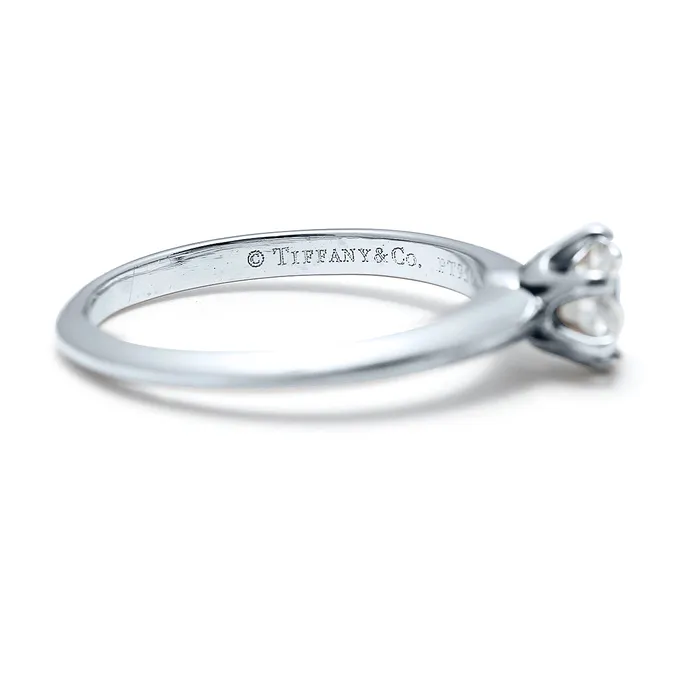 Rings Tiffany Co Tiffany Co Mounted Round Diamond Solitaire Ring Estate Estimated Retail When New 3970 Rings Tiffany Co Tiffany Co Mounted Round Diamond Solitaire Ring Estate Estimated Retail When New 3970