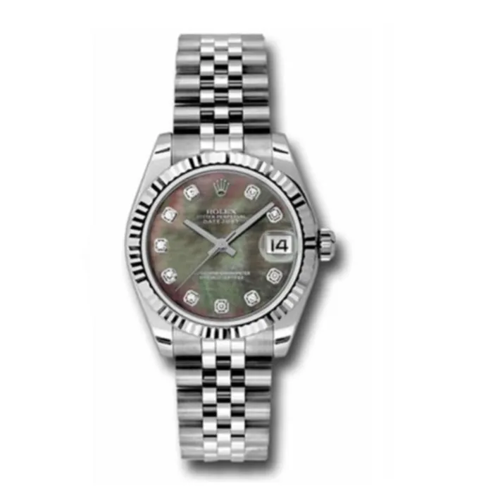 Rolex Bracelets Rolex Datejust 31mm Ref 1782740046 Black Mother of Pearl Diamond Dial Stainless Steel Jubilee Bracelet Watch Rolex Bracelets Rolex Datejust 31mm Ref 1782740046 Black Mother of Pearl Diamond Dial Stainless Steel Jubilee Bracelet Watch