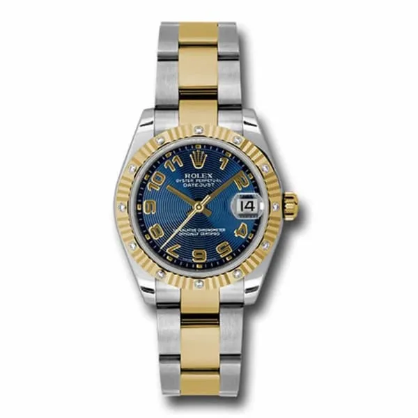 Rolex Bracelets Rolex Datejust 31mm Ref 178313 blcao Blue Dial Diamond Bezel Two Tone Stainless Steel 18K Yellow Gold Oyster Bracelet Womens Watch Rolex Bracelets Rolex Datejust 31mm Ref 178313 blcao Blue Dial Diamond Bezel Two Tone Stainless Steel 18K Yellow Gold Oyster Bracelet Womens Watch