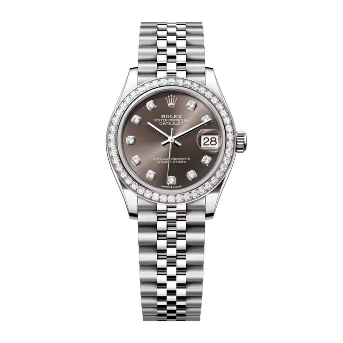 Rolex Bracelets Rolex Datejust 31mm Ref 278384rbr0010 Dark Grey Diamond Dial Diamond Bezel Stainless Steel Jubilee Bracelet Womens Watch Rolex Bracelets Rolex Datejust 31mm Ref 278384rbr0010 Dark Grey Diamond Dial Diamond Bezel Stainless Steel Jubilee Bracelet Womens Watch