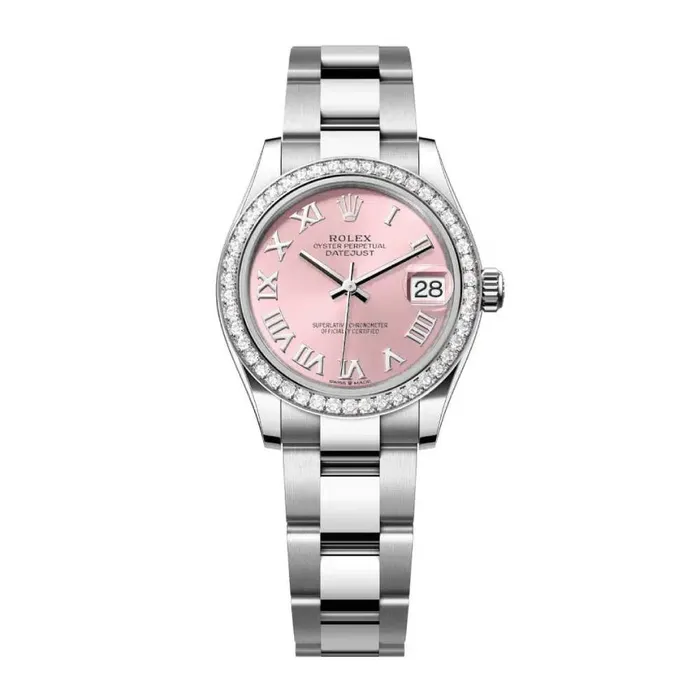 Rolex Bracelets Rolex Datejust 31mm Ref 278384rbr0023 Pink Roman Dial Diamond Bezel Stainless Steel Oyster Bracelet Womens Watch Rolex Bracelets Rolex Datejust 31mm Ref 278384rbr0023 Pink Roman Dial Diamond Bezel Stainless Steel Oyster Bracelet Womens Watch