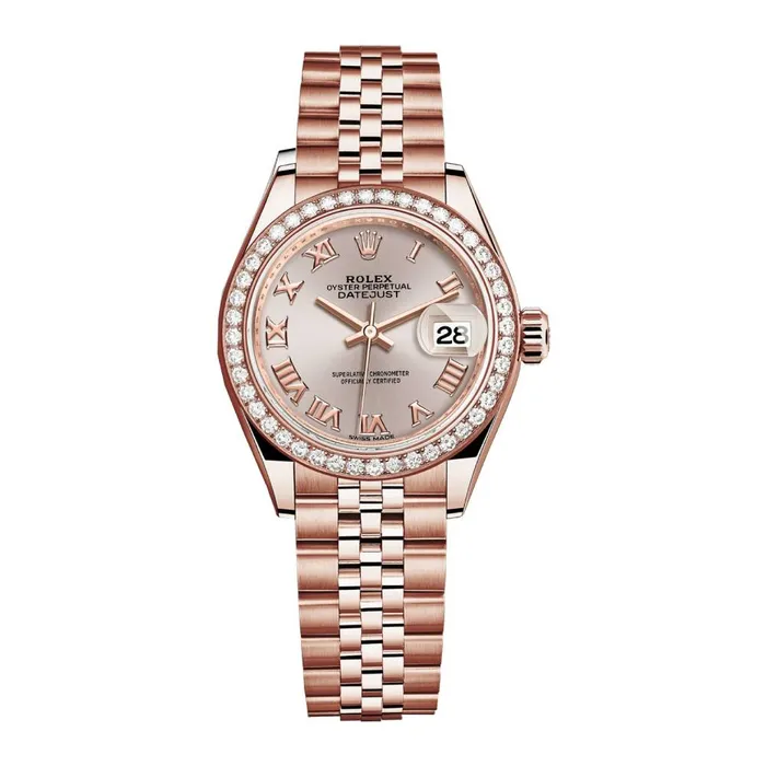 Rolex Rolex LadyDatejust 28mm Ref 279135rbr0009 Sundust Roman Dial 18K Rose Gold Jubilee Bracelet Womens Watch Bracelets Rolex Rolex LadyDatejust 28mm Ref 279135rbr0009 Sundust Roman Dial 18K Rose Gold Jubilee Bracelet Womens Watch Bracelets