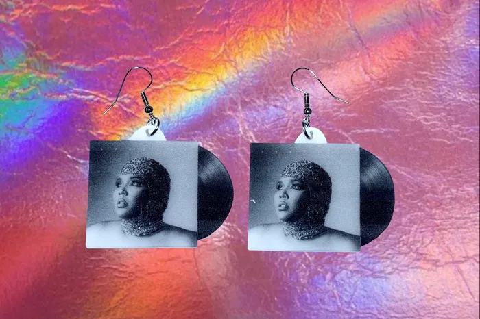Sam Makes Things Earrings Lizzo Special Vinyl Album Handmade Earrings