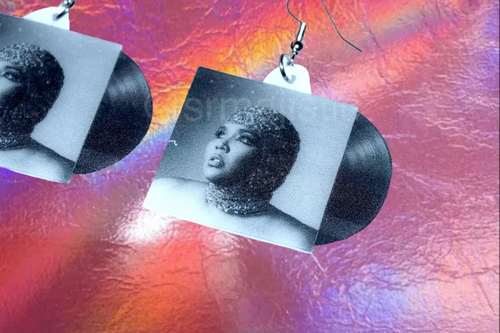 Sam Makes Things Earrings Lizzo Special Vinyl Album Handmade Earrings