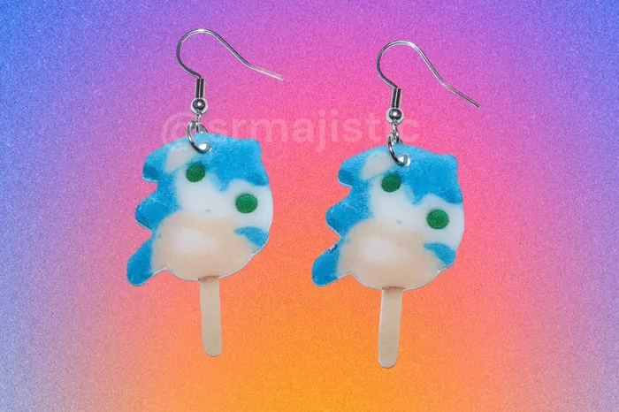 Sam Makes Things Earrings Melted Character Pospicles Funny Nostalgic Handmade Earrings Sam Makes Things Earrings Melted Character Pospicles Funny Nostalgic Handmade Earrings